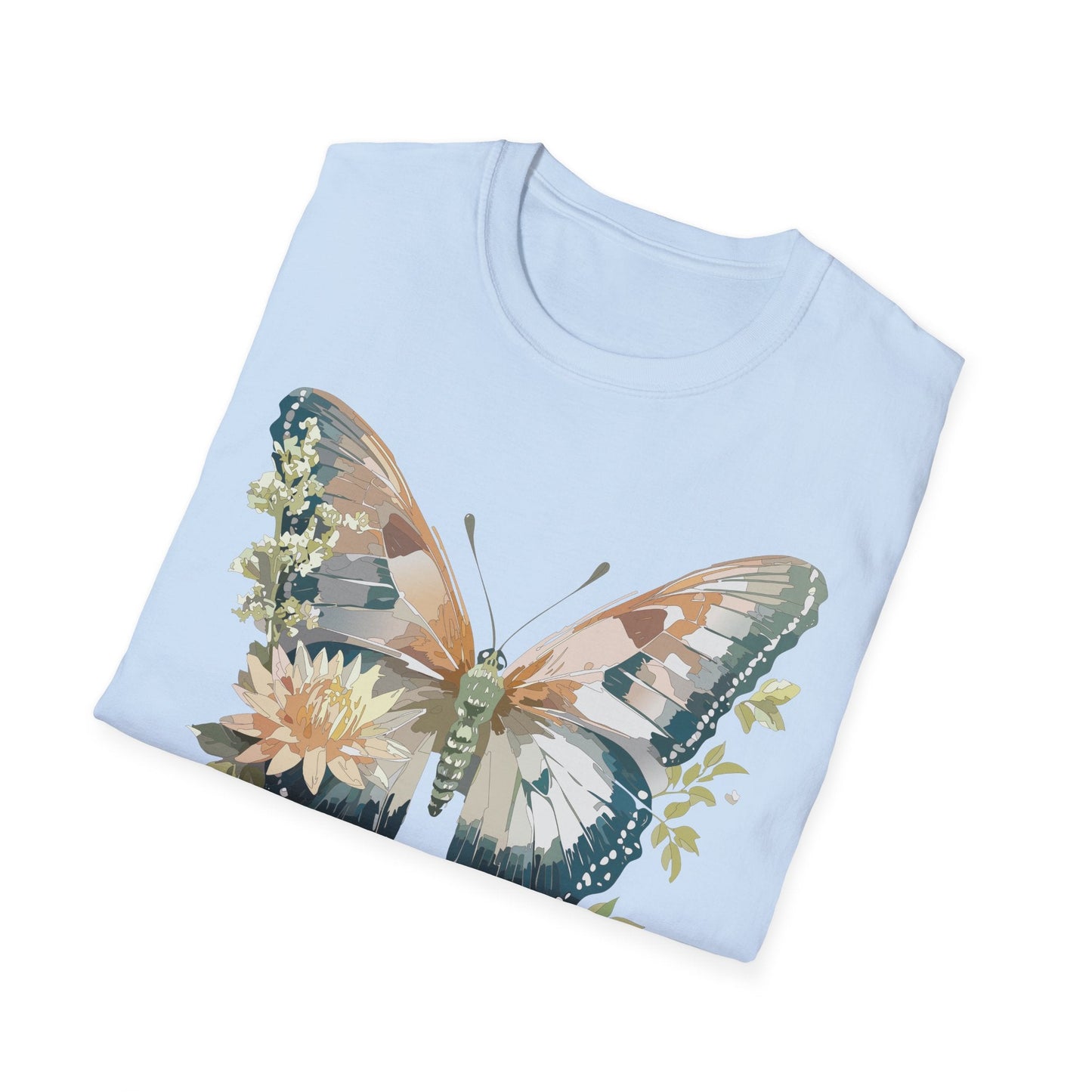 Unisex Butterfly Shirt Monarch Butterfly Tee Softstyle Gildan 64000 100 Cotton Breathable