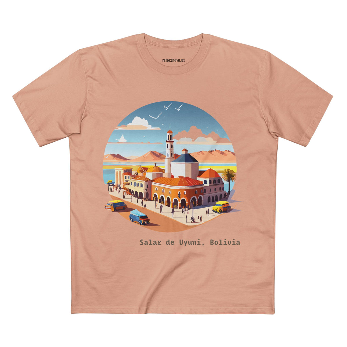 Salar de Uyuni Bolivia landscape T-Shirt | Salt Flats travel tee
