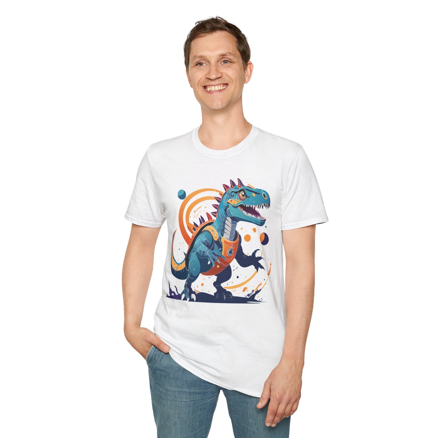 Unisex Alien T Shirt Cosmos Tee With Alien Design Gildan Softstyle 64000 Ring Spun Cotton