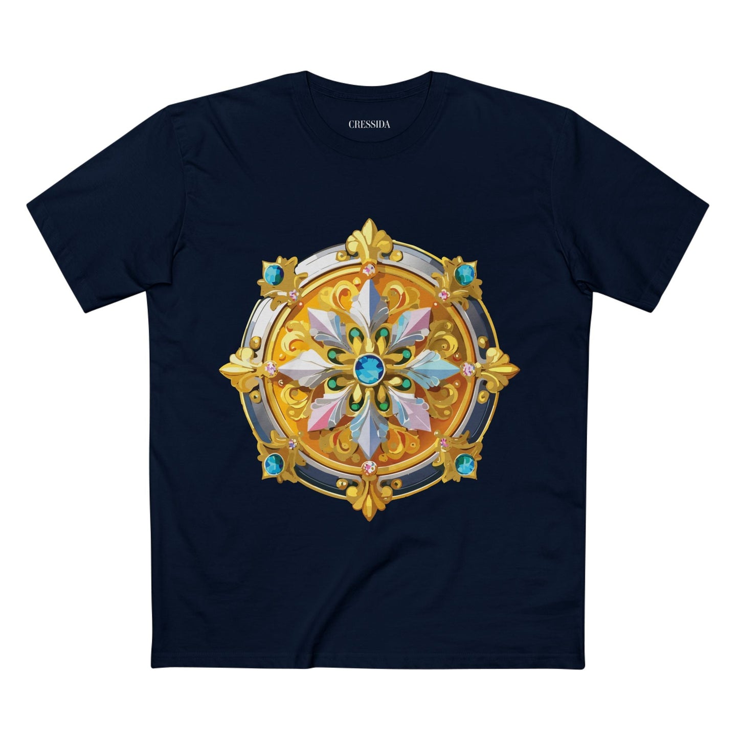 Medallion Graphic T-Shirt Unisex 100 Cotton With Gold Art Design Medal Tee 9