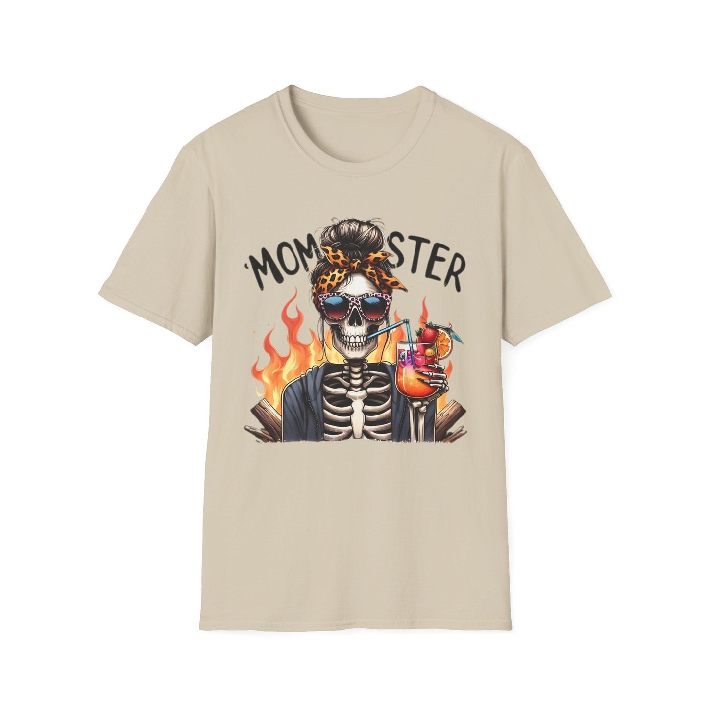 Skull Tee Shirt Unisex Skeleton Shirt Softstyle Gildan 100 Percent Cotton Graphic Tee