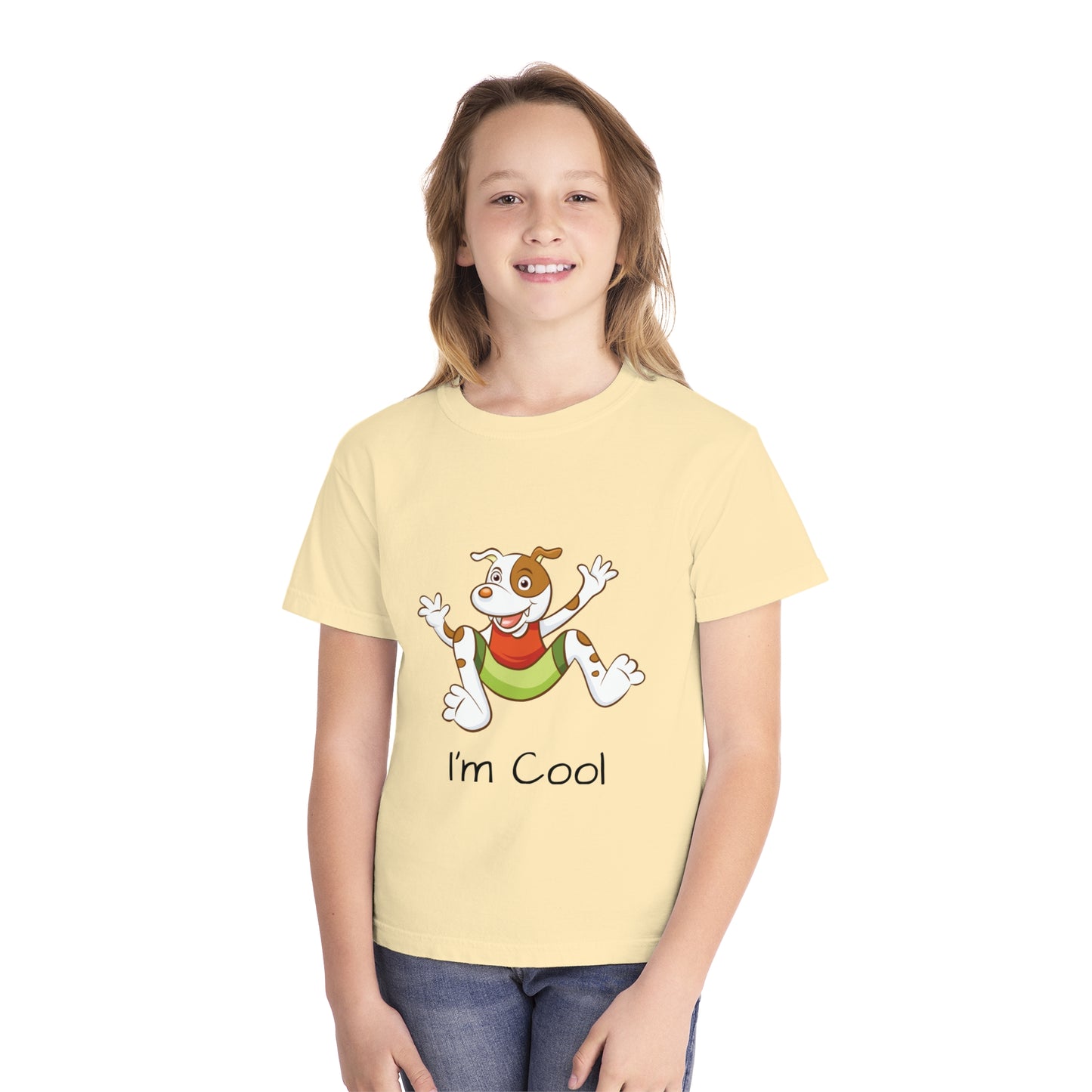 Youth Tee Shirt with Cool Dog