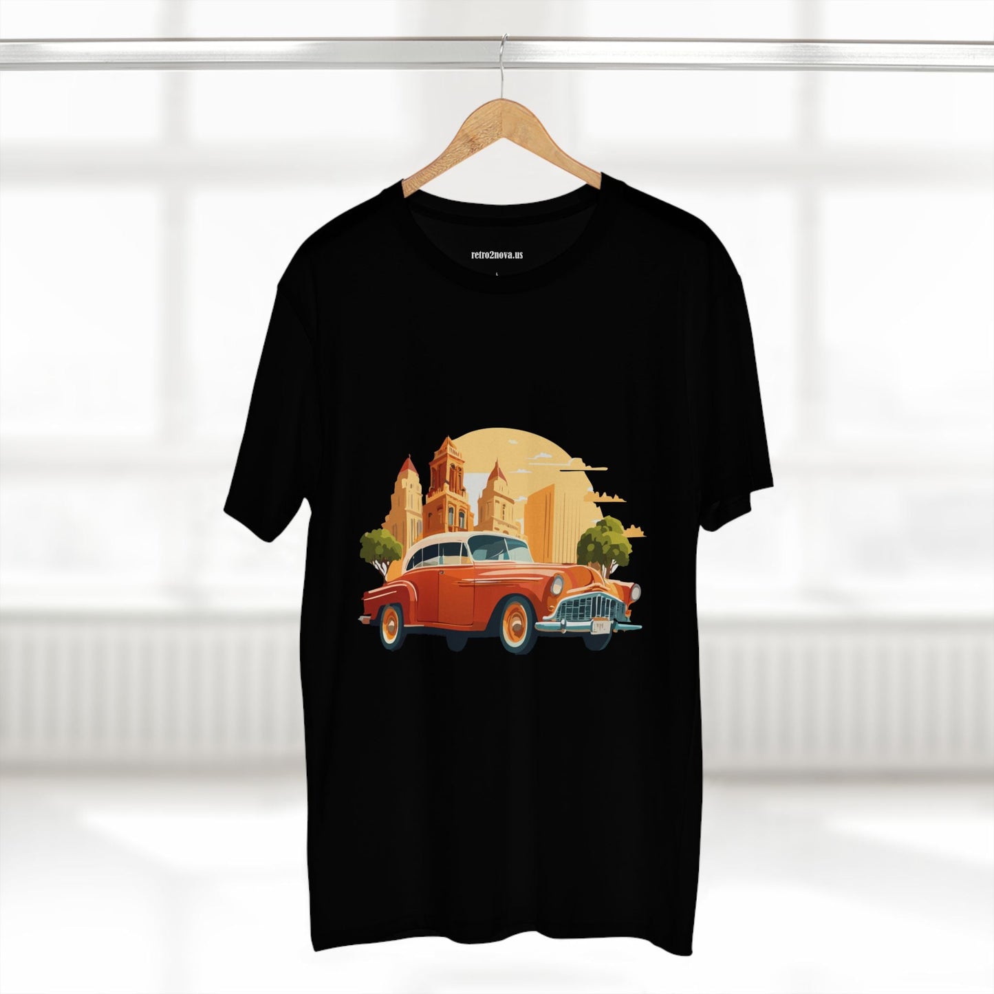 Retro Car Shirts Vintage Car Shirts RC21 Unisex Premium Cotton Tee With Original Art