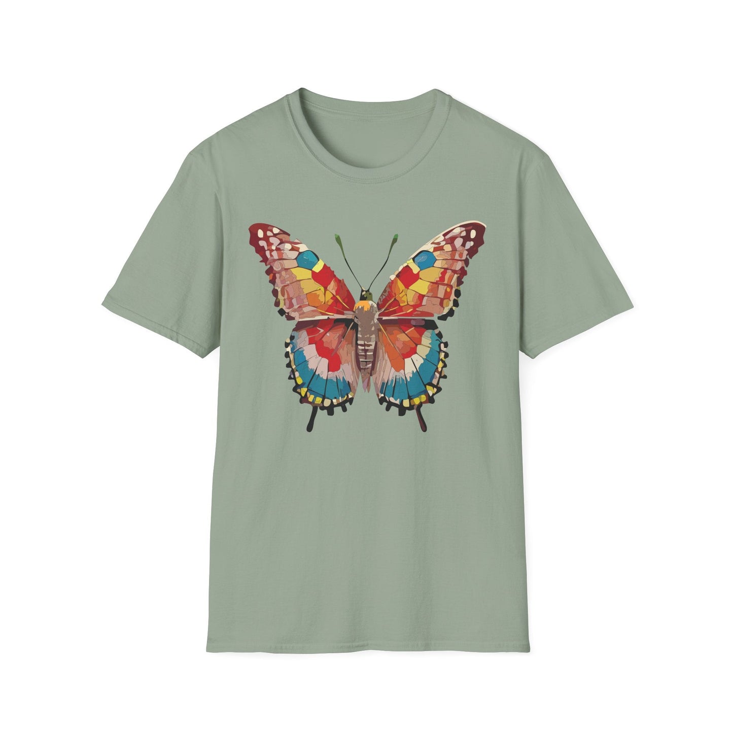 Butterfly Shirt Unisex Monarch Tee Softstyle 100 Percent Ring Spun Cotton Quality Gildan 64000