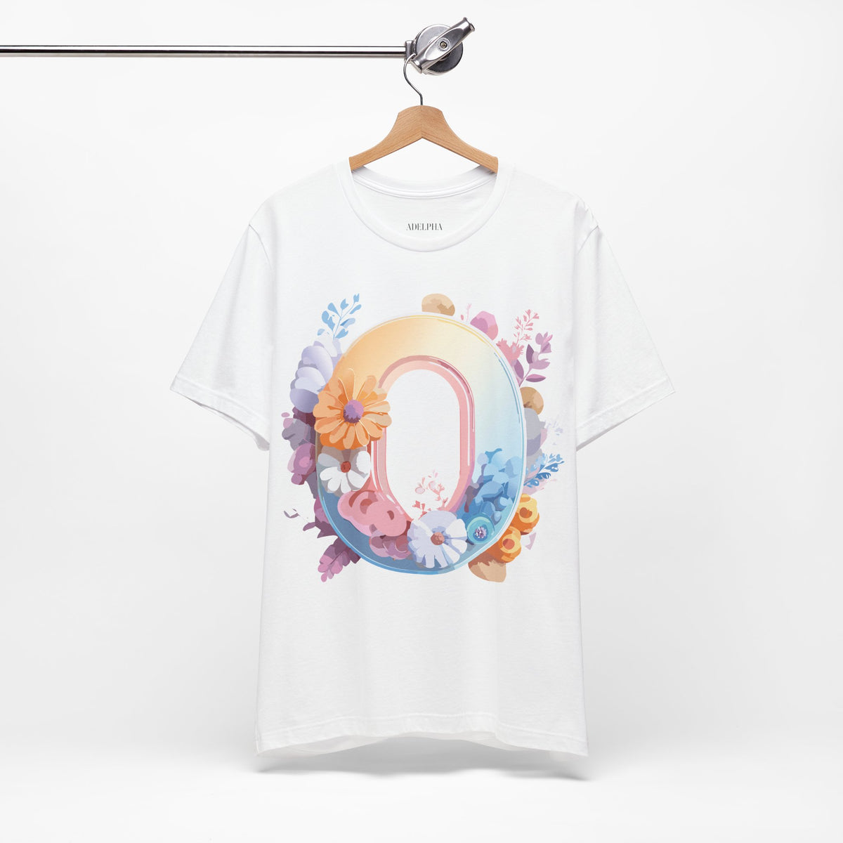 Letter O Graphic Unisex Cotton Bella+Canvas Tee with Art Letter Design