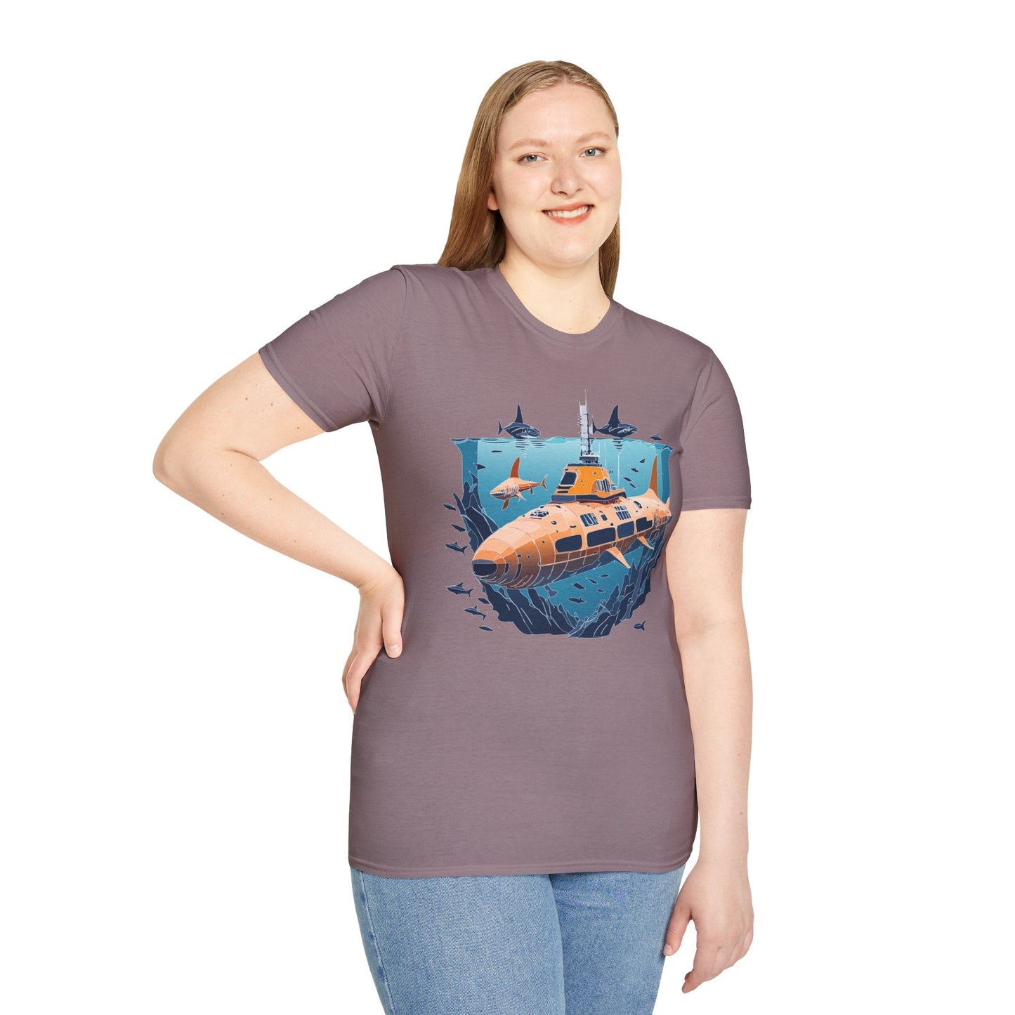 Ocean Graphic Unisex Softstyle Cotton Tee 10