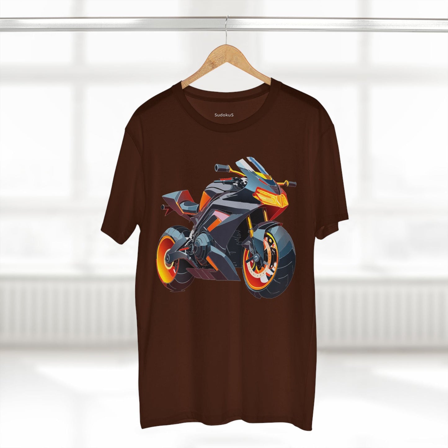 Moto Bike Graphic Unisex 100 Cotton Staple Tee 21