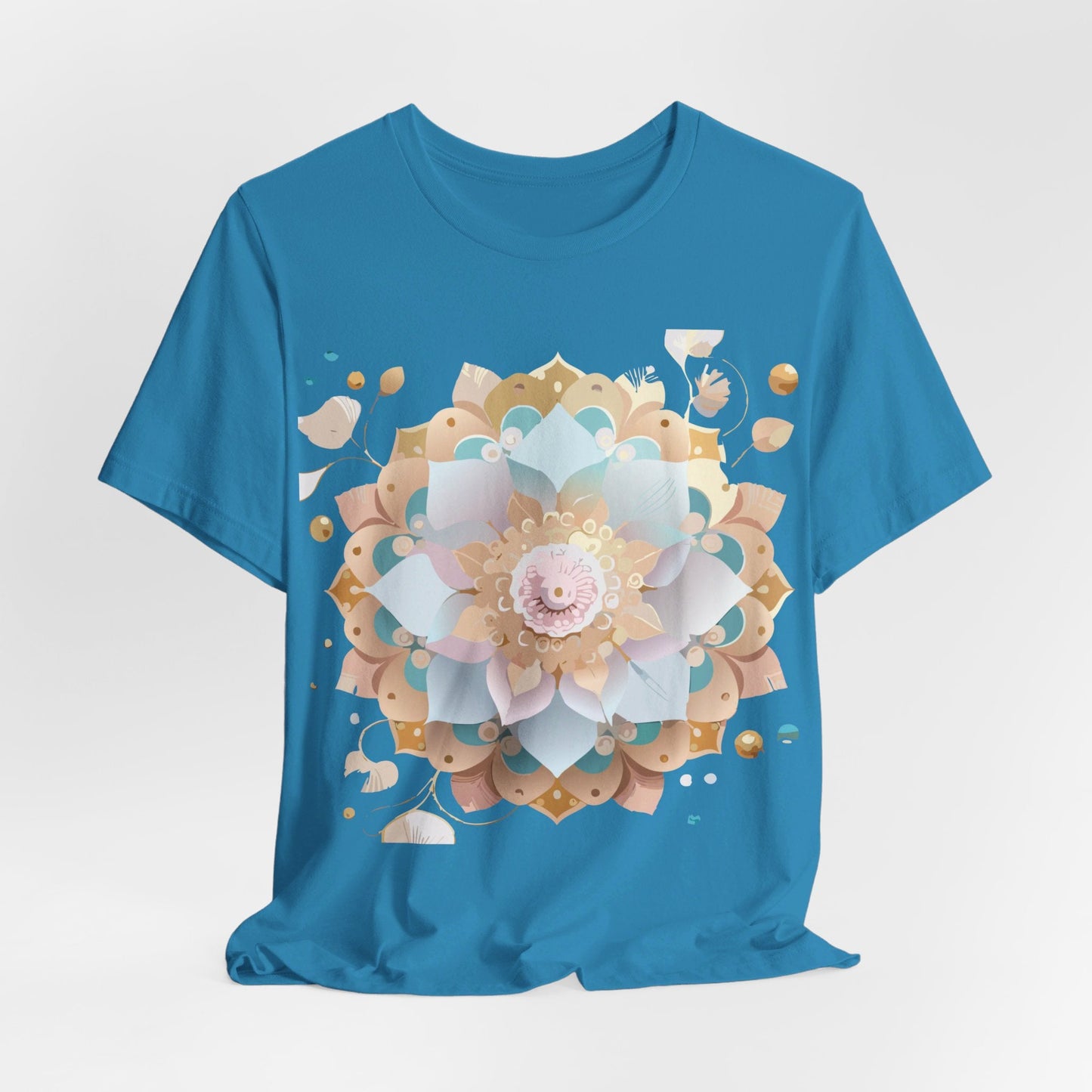 Mandala Graphic Tee Unisex Jersey Short Sleeve Featuring Vintage Inspired Adelpha Artwork