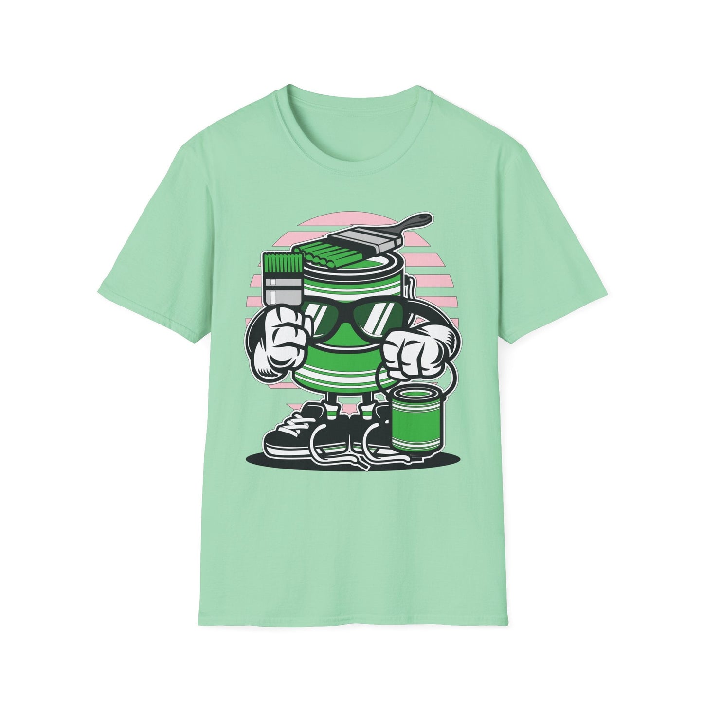 Cartoon T Shirt Animation Tee Funny Graphic Shirt For Unisex Gildan Softstyle 64000 Art Design
