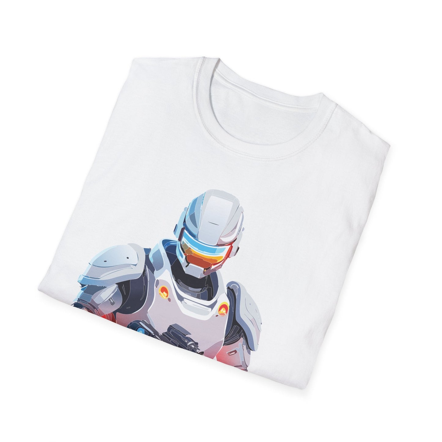 Robocop Themed Unisex Softstyle T Shirt With Robocop Art Design Cotton Tee Premium Comfort