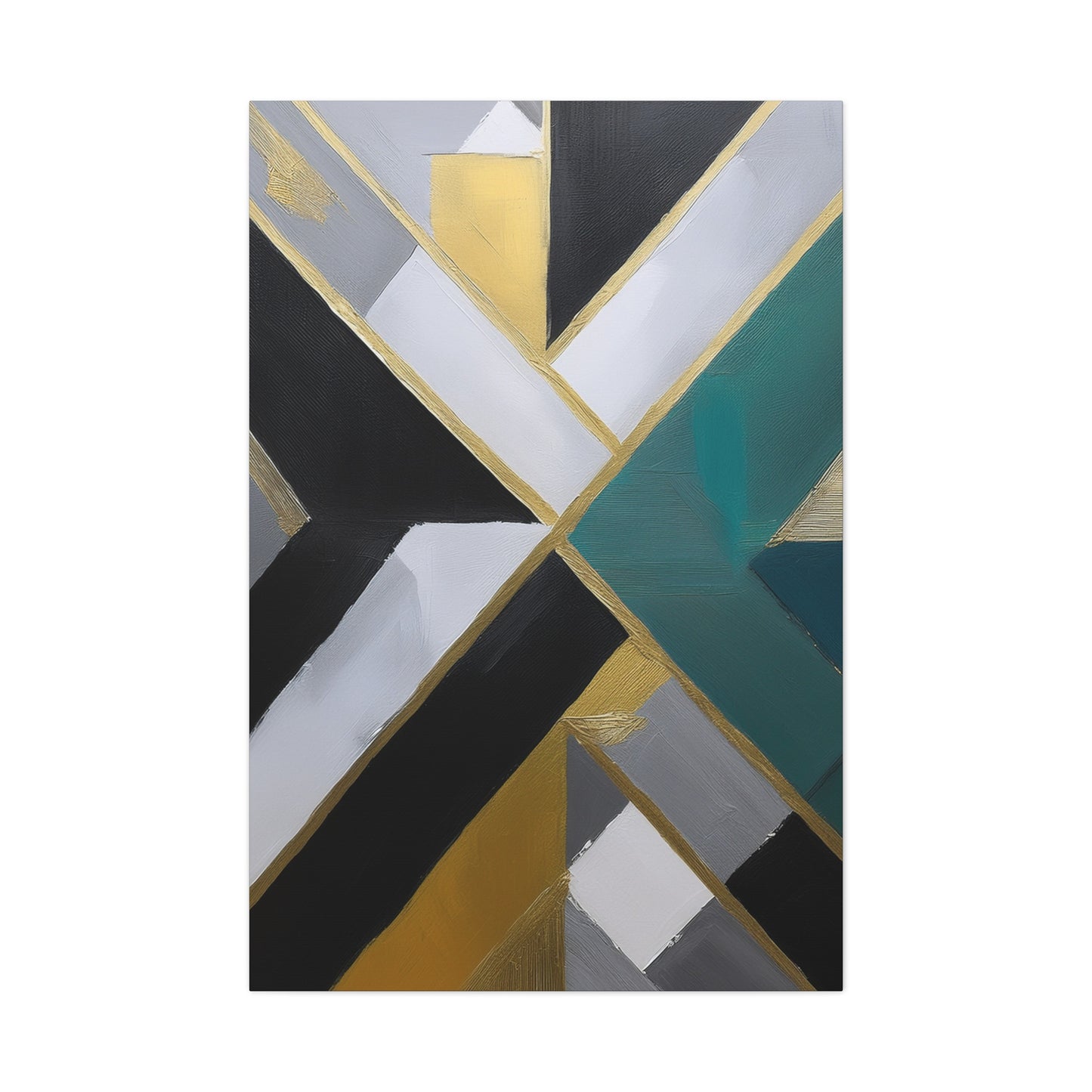 Abstract Geometric Painting Print Canvas 20x24,20x30,24x30 24x32,24x36,30x40 32x48,36x48,40x60 Pine-Wood Inner Frame ABS-76