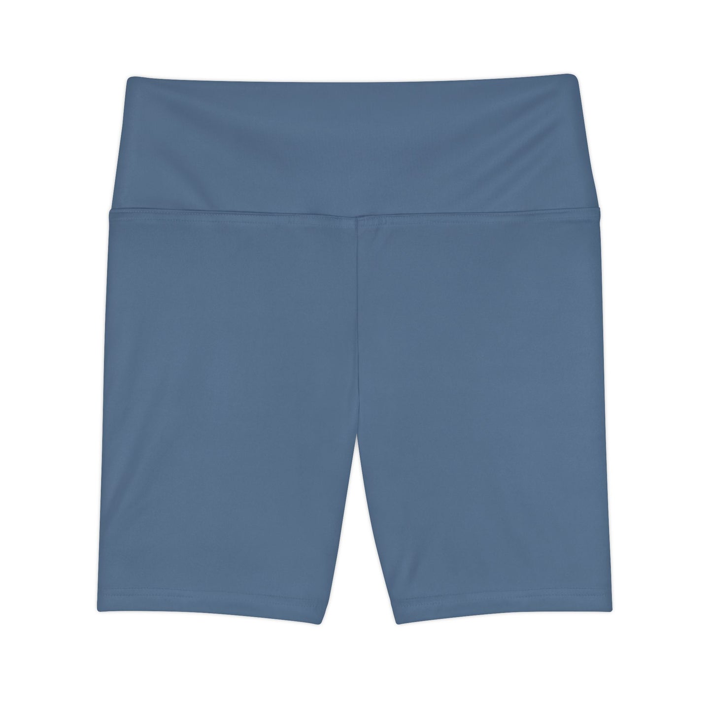 Eastern Blue Women's Workout Shorts — Solid High-Waist Biker Shorts for Exercise & Everyday Wear