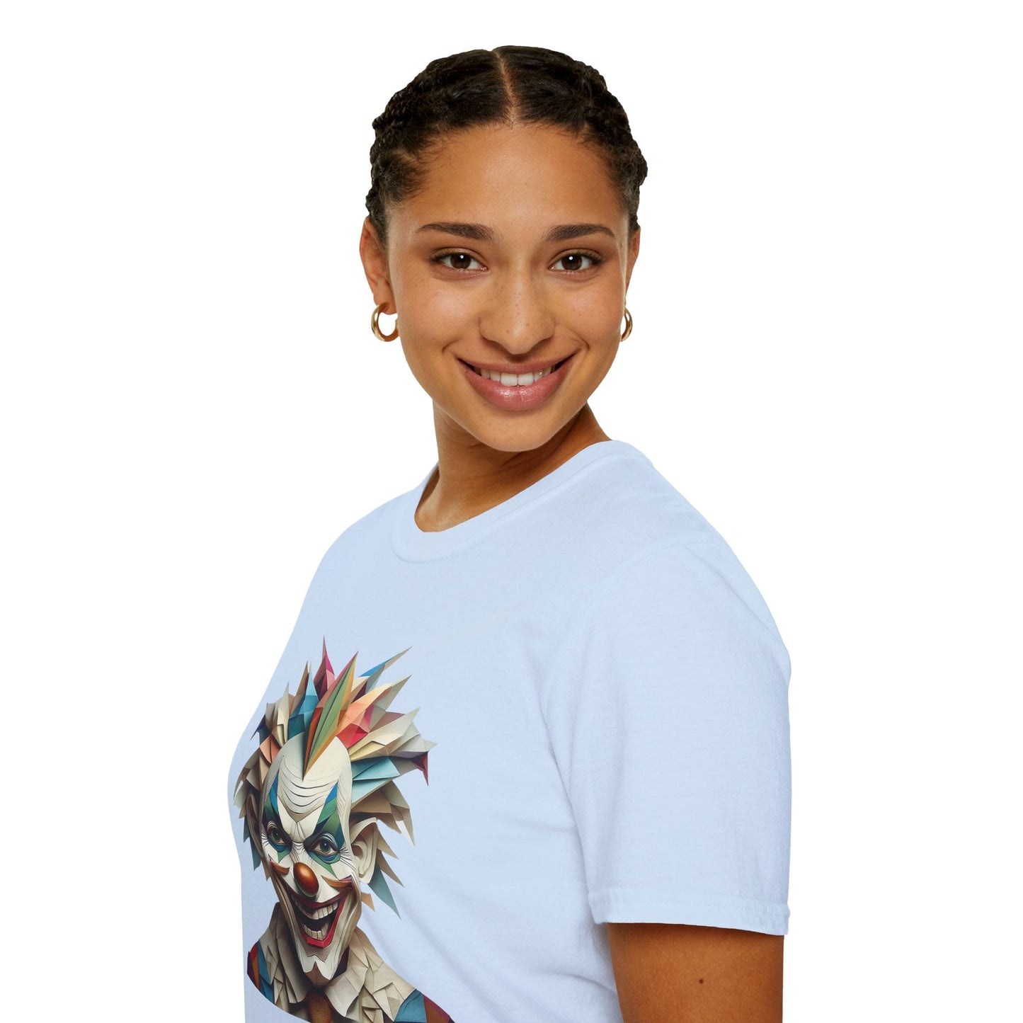 Clown Shirt Unisex Funny Circus Tee Gildan Softstyle 64000 Short Sleeve Cotton Tee