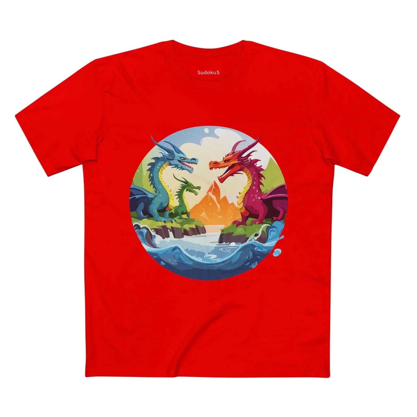 Dragon Graphic Unisex 100 Cotton Staple Tee 22