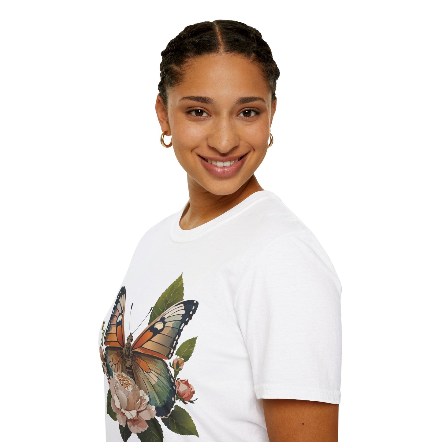 Monarch Butterfly Shirt Unisex Softstyle Cotton Tee Short Sleeve Gildan 64000 Everyday Wear