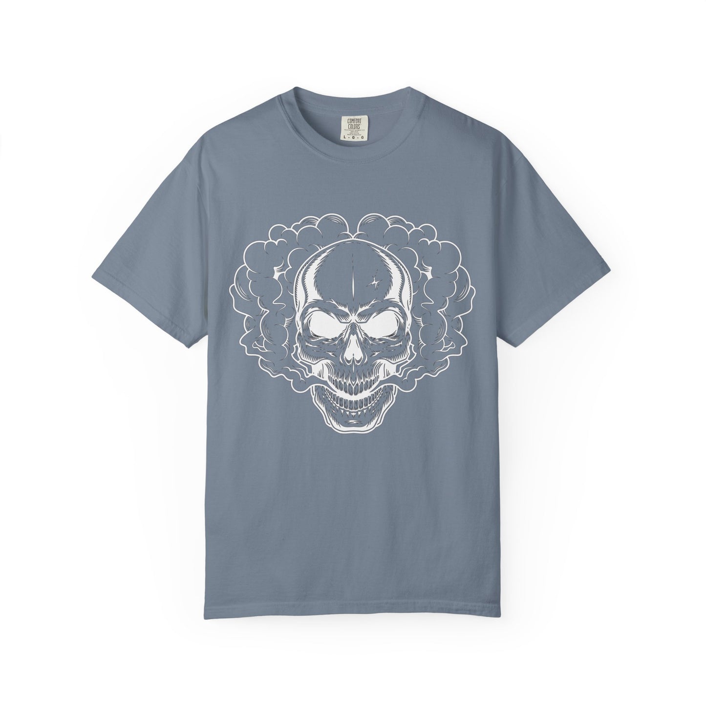 Camiseta unisex de algodón con calavera 