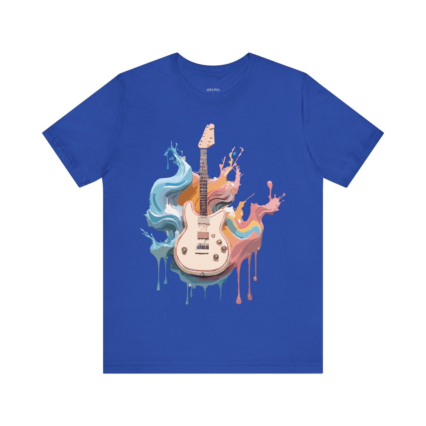 Adelpha Music Graphic T Shirt Unisex Short Sleeve Vintage Inspired Art Tee For Everyday Casual Wear