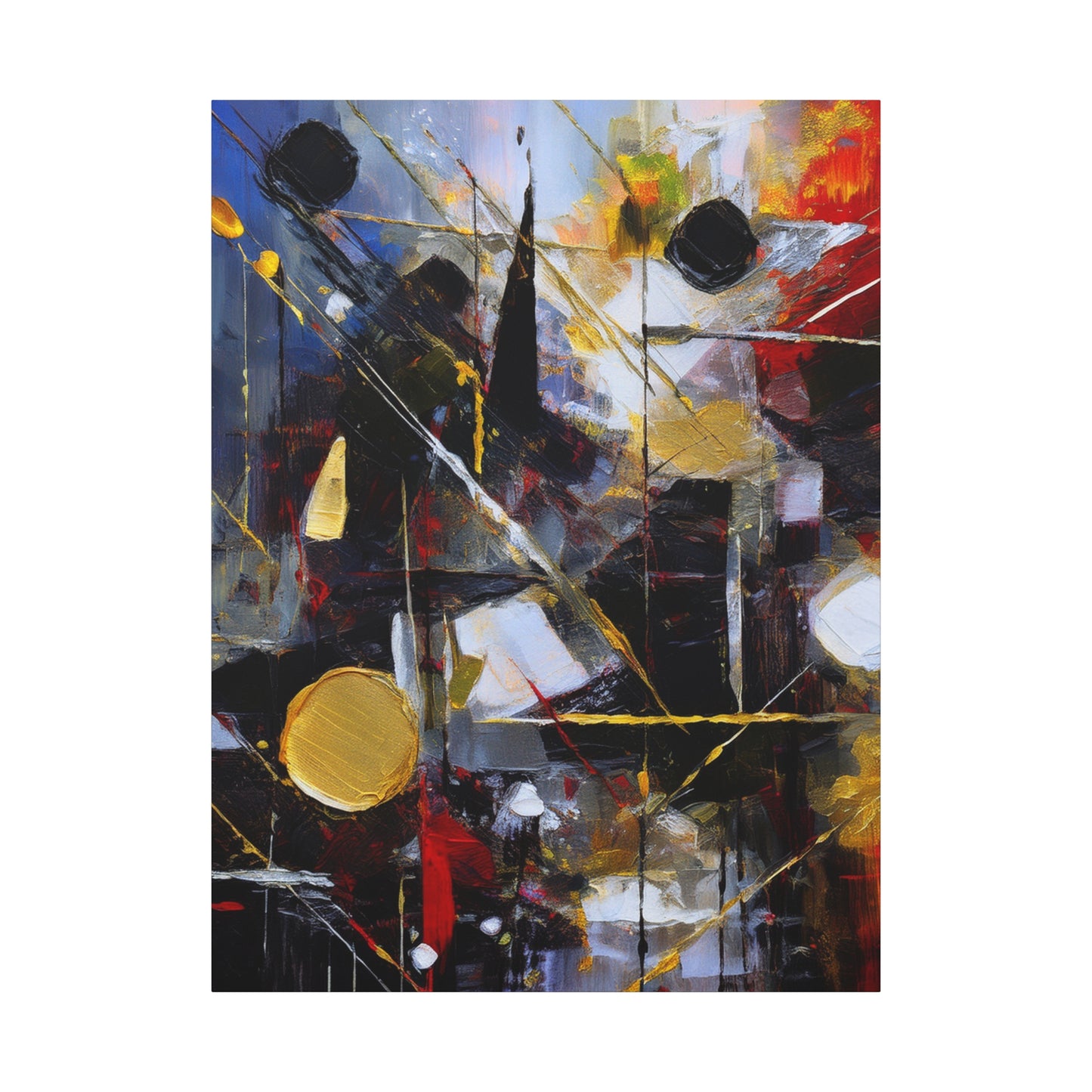 Abstract Oil Painting Print Canvas 20x24,20x30,24x30 24x32,24x36,30x40 32x48,36x48,40x60 Pine-Wood Inner Frame ABS-195