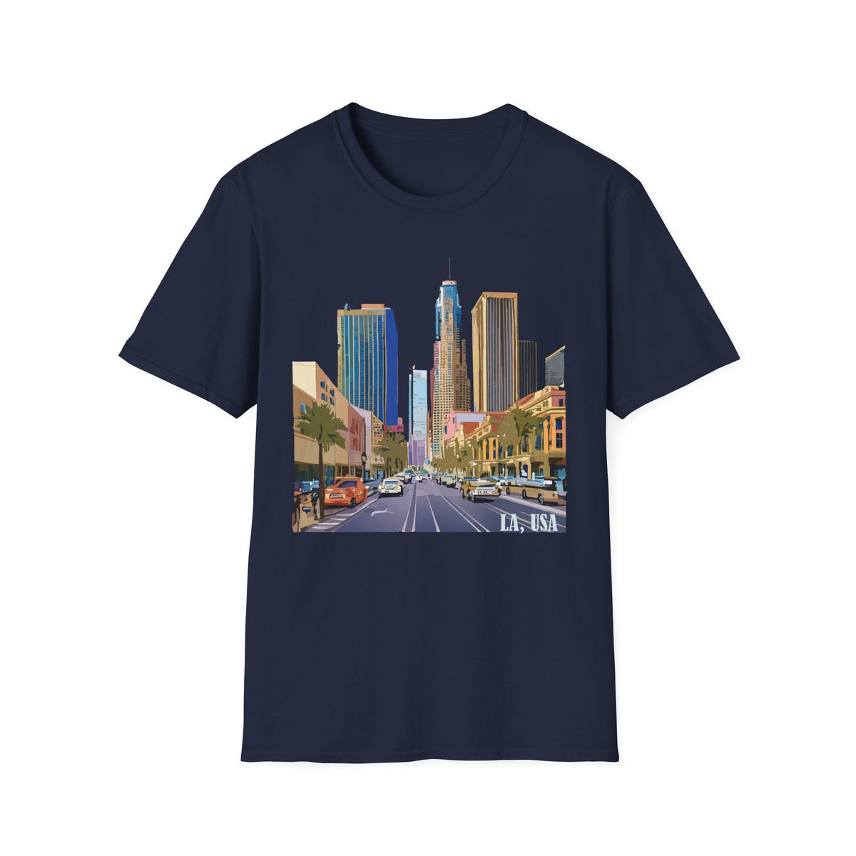 Downtown Los Angeles City Skyline T-Shirt | Urban Cityscape Tee