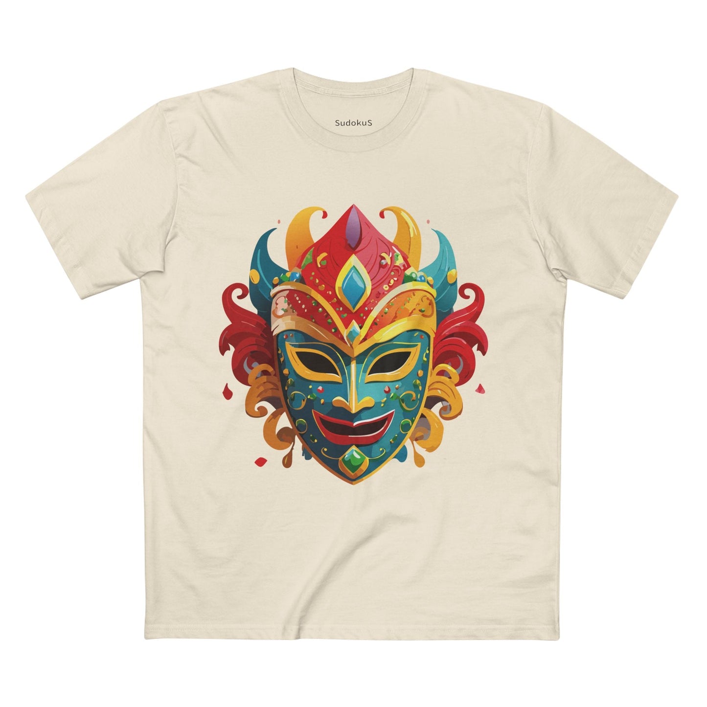 Mask Graphic Unisex 100 Cotton Staple Tee 22