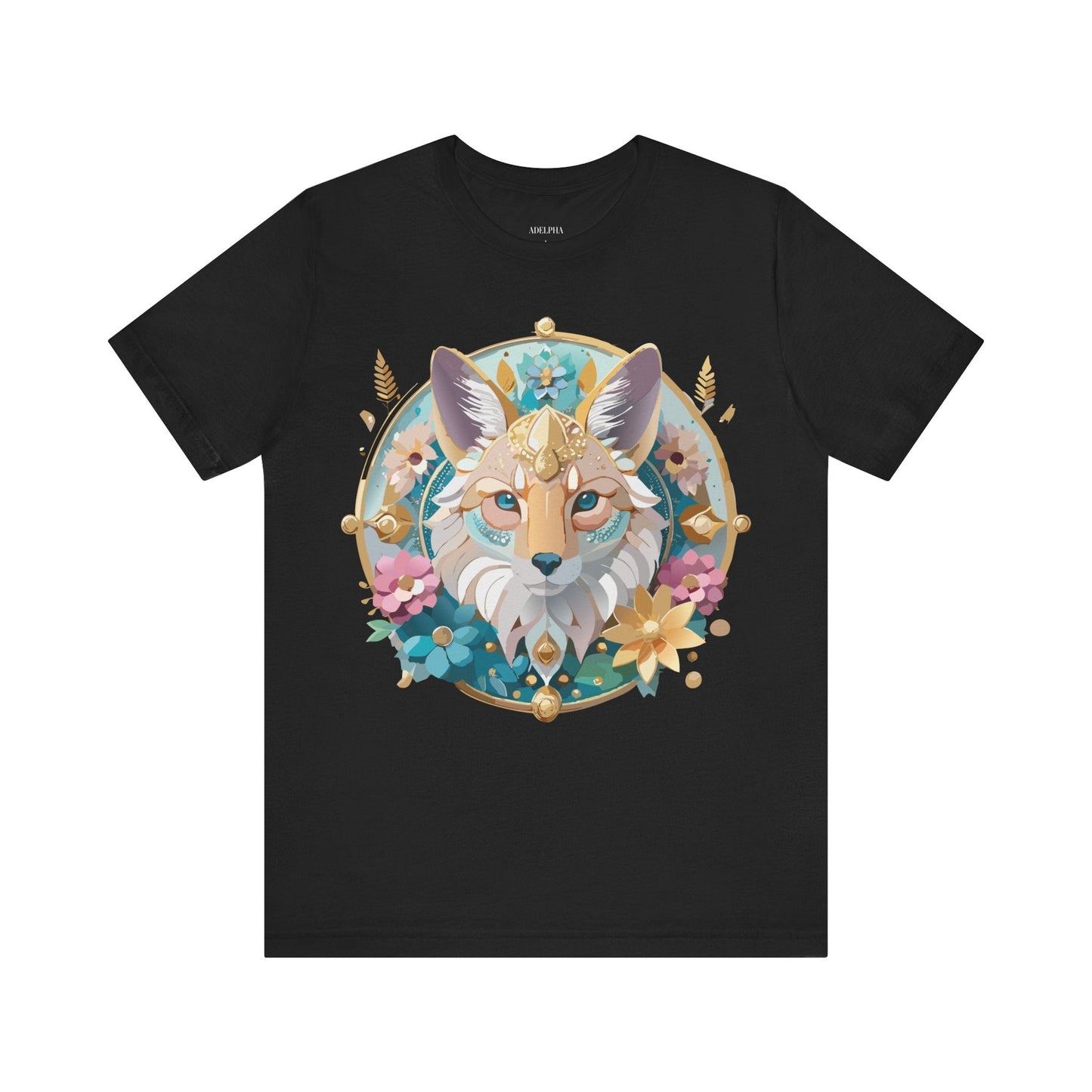 Adelpha Vintage Inspired Graphic Tee Medallion Art Unisex Short Sleeve Shirt Premium