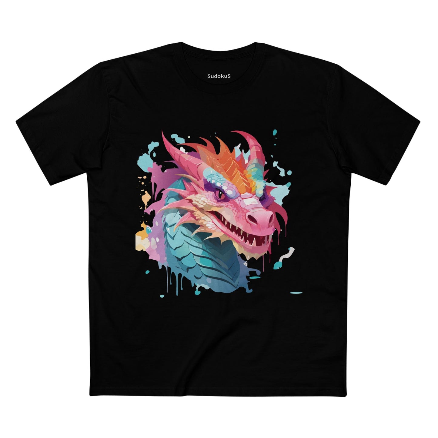 Dragon Graphic Unisex 100 Cotton Staple Tee 1