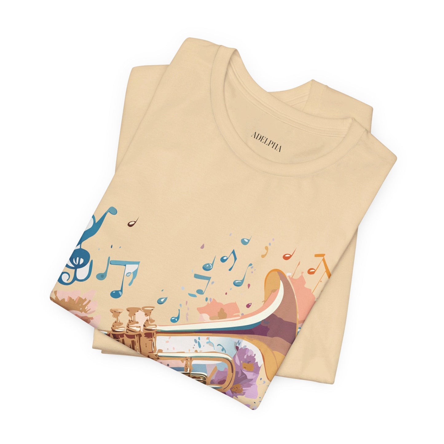 Music Graphic T Shirt Unisex Vintage Inspired Art Tee Adelpha Short Sleeve Design