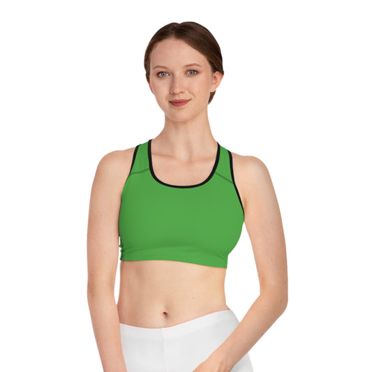 Green Color Sports Bra, Green Sports Bra 1