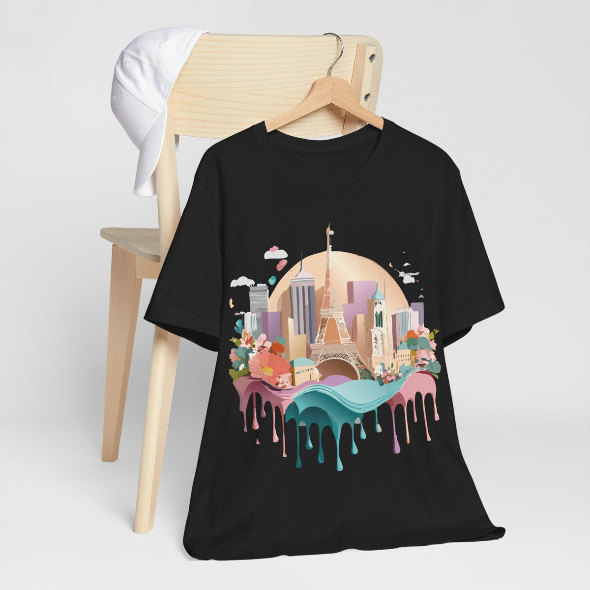 Unisex Cotton Bella+Canvas Tee with Paris