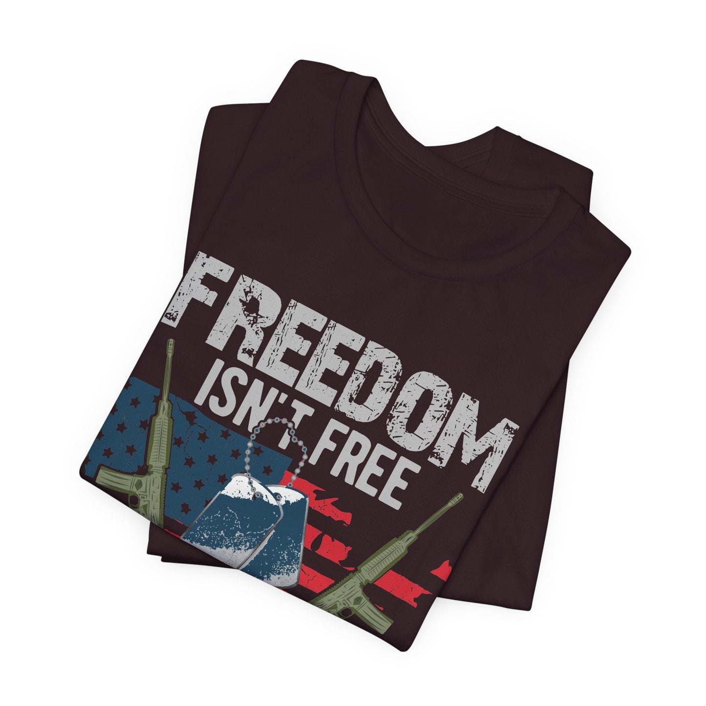 Army Veteran Patriotic Graphic Design Unisex Cotton T-Shirt v20