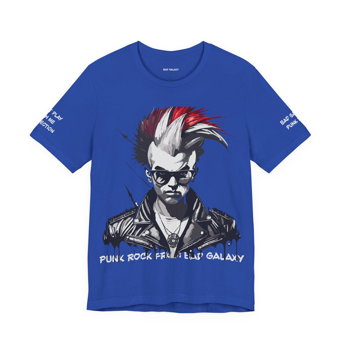 Punk Rock Graphic Unisex Cotton Bella+Canvas Tee with Art Design b26