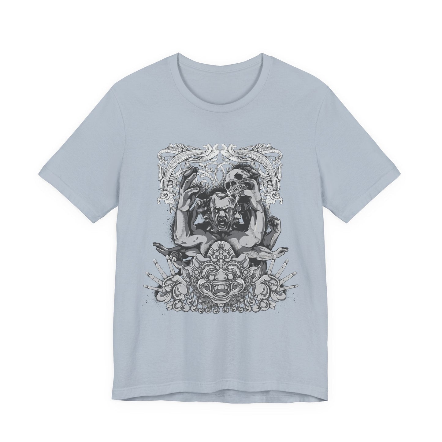 Mask Artwork Illustration Graphic Unisex Cotton T-Shirt r17