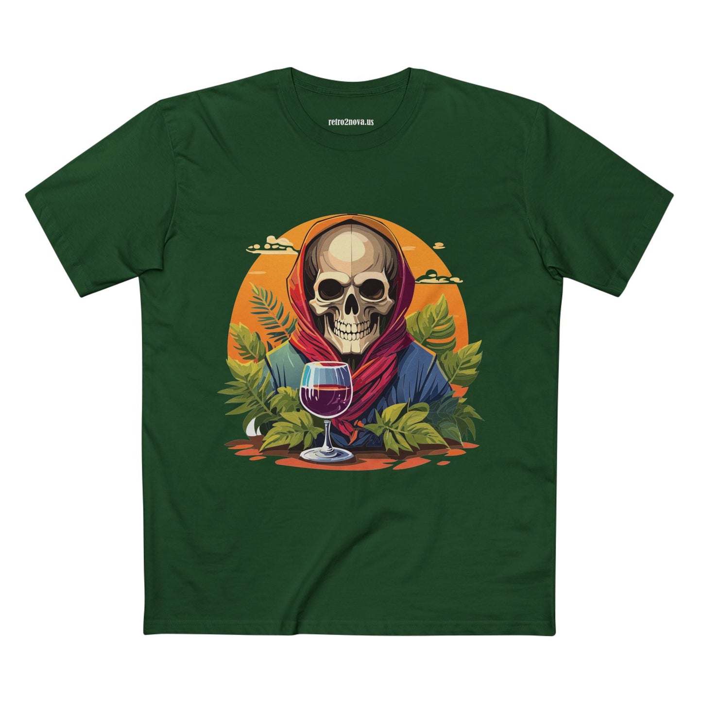 Skull Shirt Skeleton Shirt SS22 Unisex Premium Cotton Tee With Original Art Design Retro2Nova