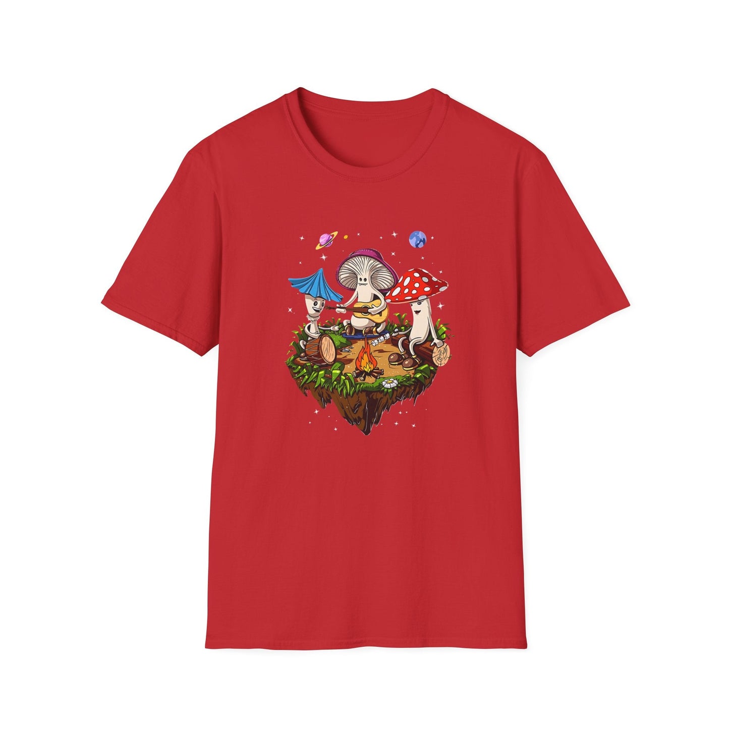 Mashroom Tee Shirt Unisex Funny Mashroom Design Gildan Softstyle 64000 Tee Softstyle Comfort