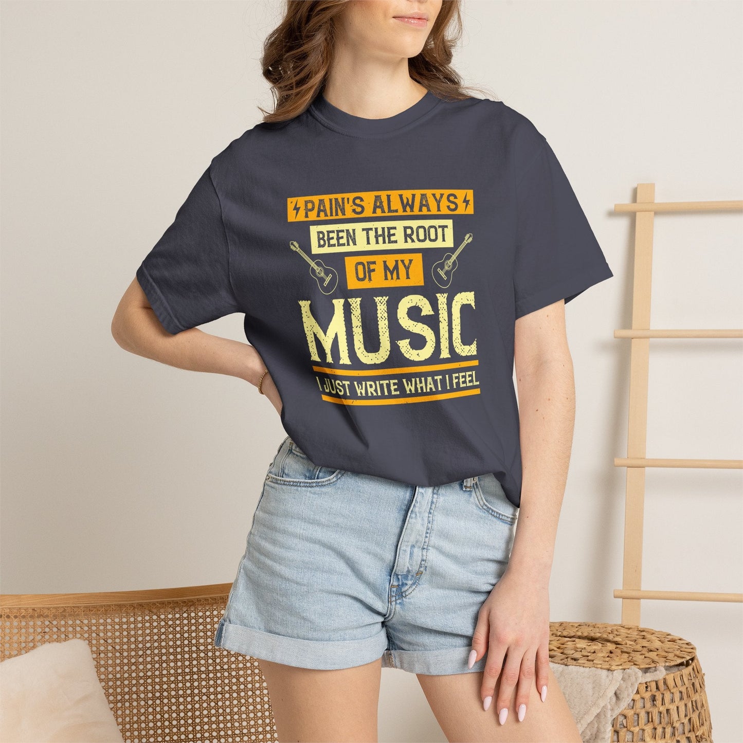 Music Graphic Design Unisex Cotton T-shirt  m41