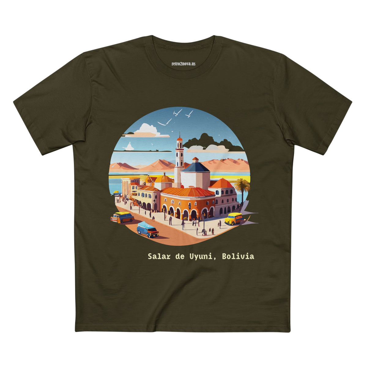 Salar de Uyuni Bolivia landscape T-Shirt | Salt Flats travel tee