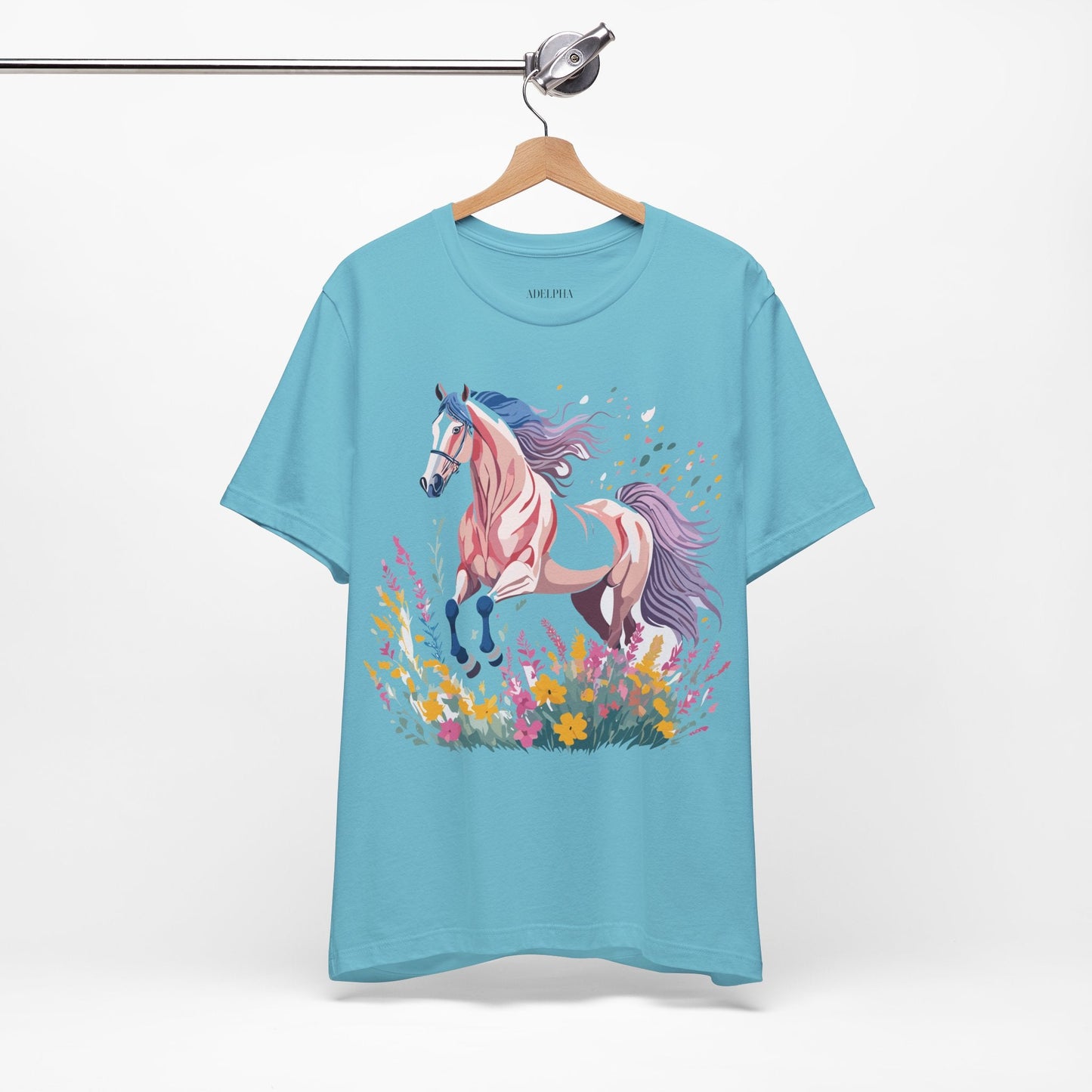 Horse Graphic Unisex 100 Cotton Vintage Animal Art T-Shirt 7