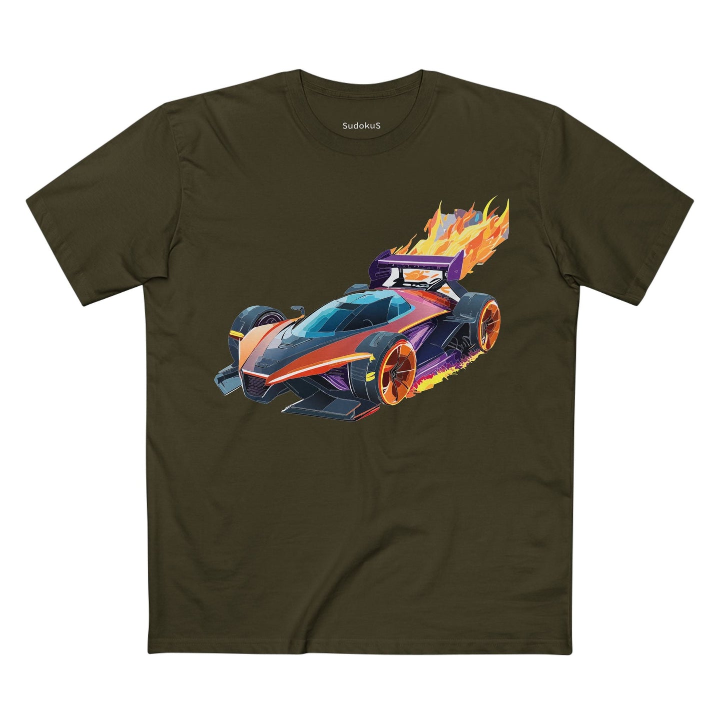 Car Graphic Unisex 100 Cotton Staple Tee 16