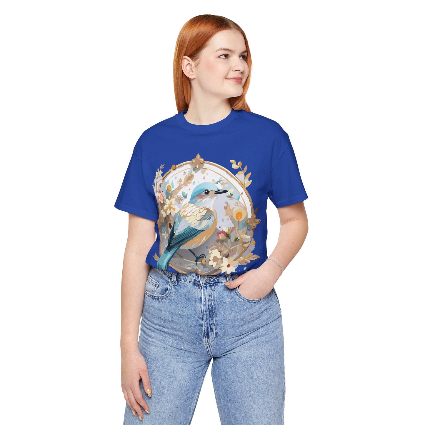 Adelpha Medallion Graphic Tee Unisex Jersey Short Sleeve Vintage Art Design Shirt