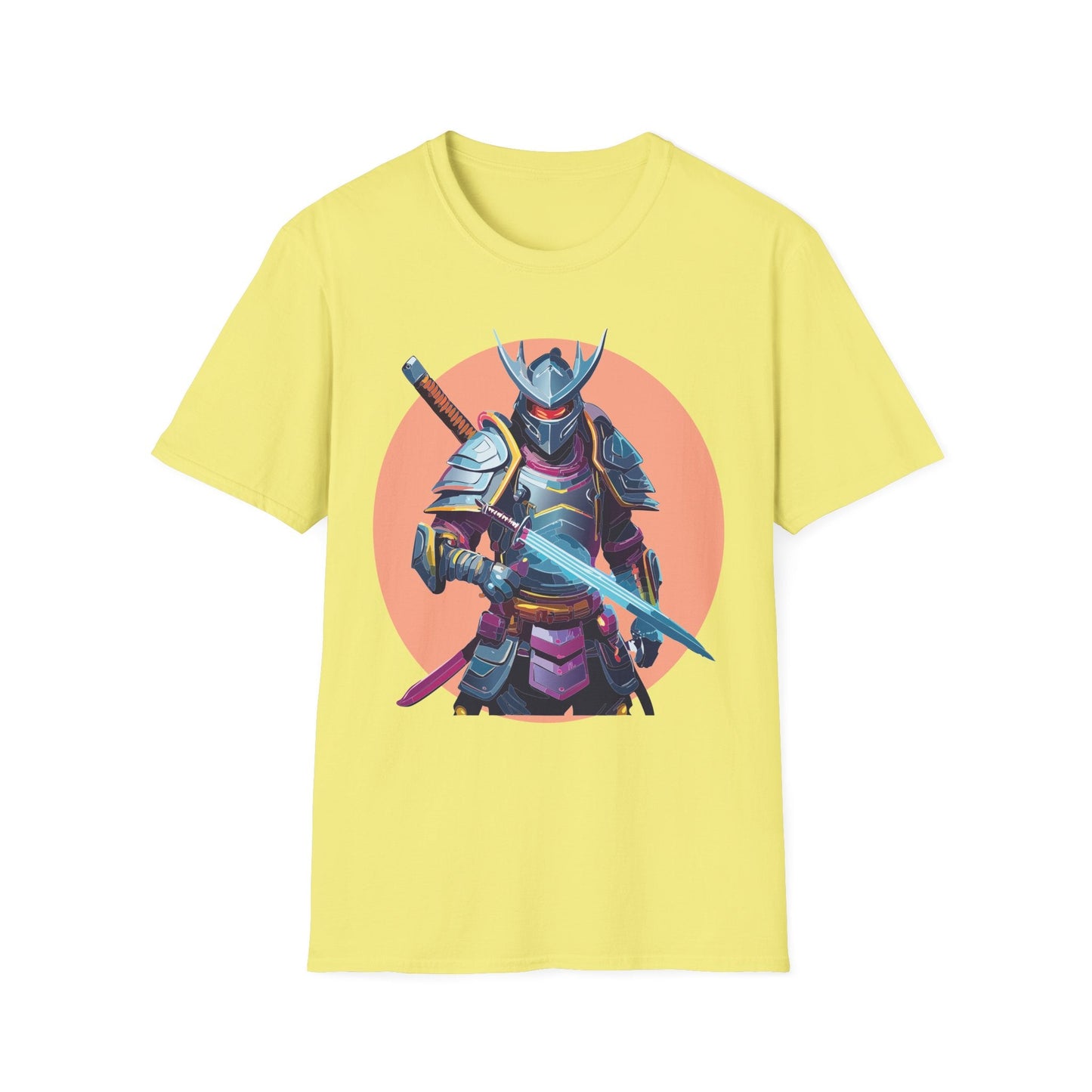 Samurai Shirt Unisex Tee Gildan Softstyle 64000 One Hundred Percent Ring Spun Cotton Comfort