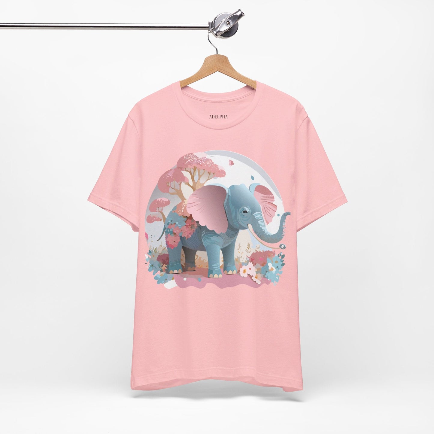Elephant Graphic T Shirt Unisex By Adelpha Vintage Inspired Art Design Tee Premium Quality Cotton