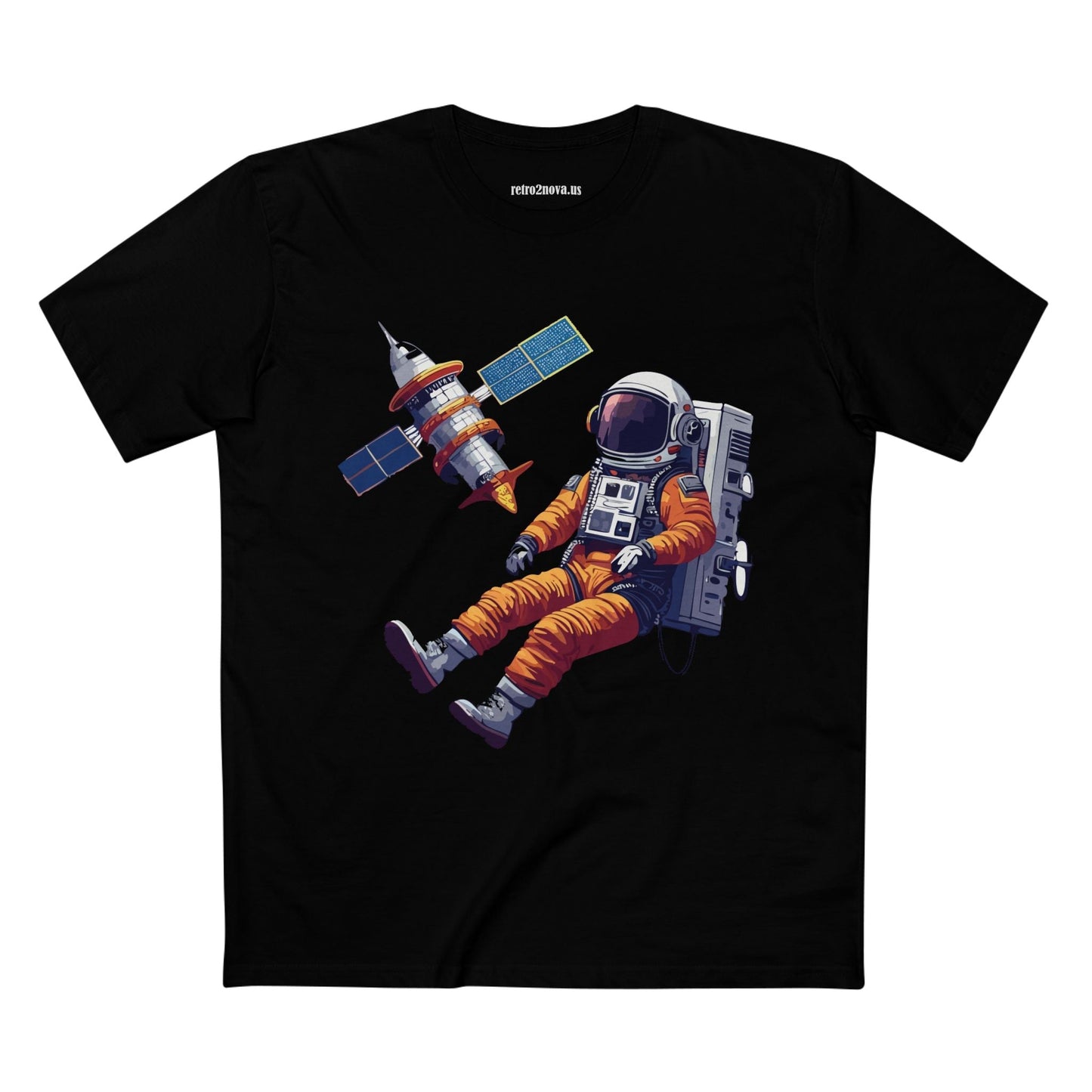 Cosmos Astronaut Shirt CS37 Unisex Premium Cotton Original Art Tee Retro2Nova Edition