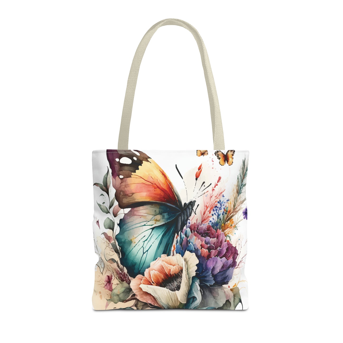 Canvas Bag with Butterfly Prints