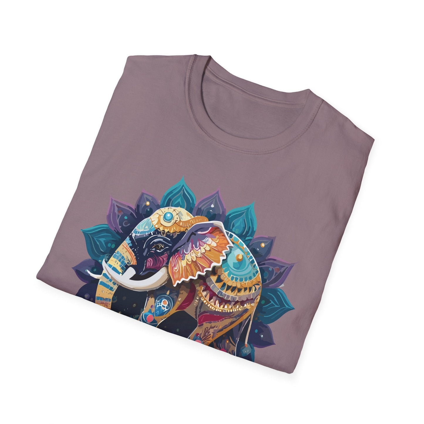 Elephant T Shirt Unisex Softstyle Cotton Tee Gildan 64000 Comfortable Everyday Wear