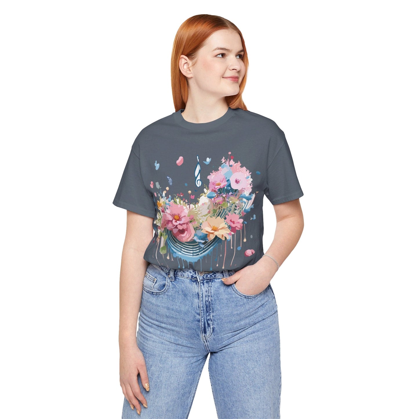 Music Graphic T Shirt Unisex Short Sleeve Jersey Tee Adelpha Vintage Inspired Art
