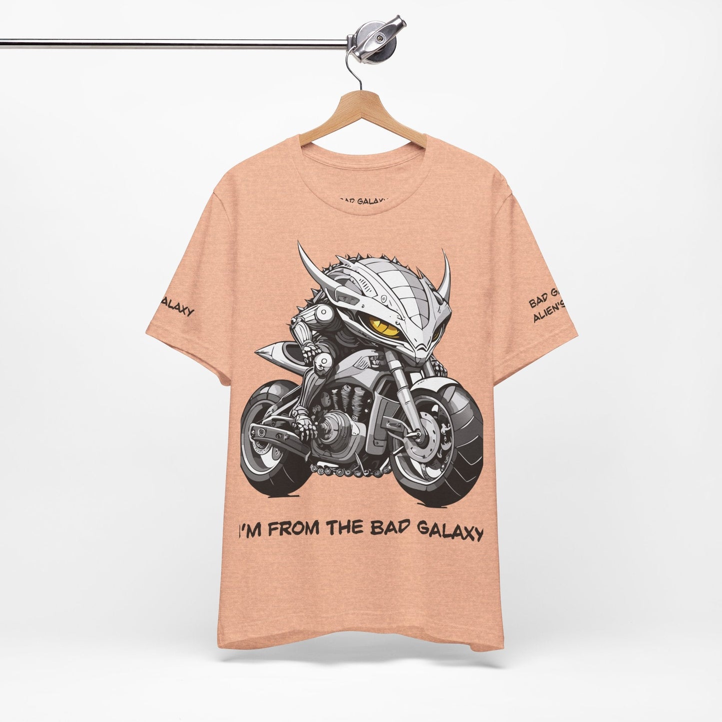 Alien Tee Shirt By Bad Galaxy 100 Cotton Eco Friendly Inks Designed In USA Made To Order