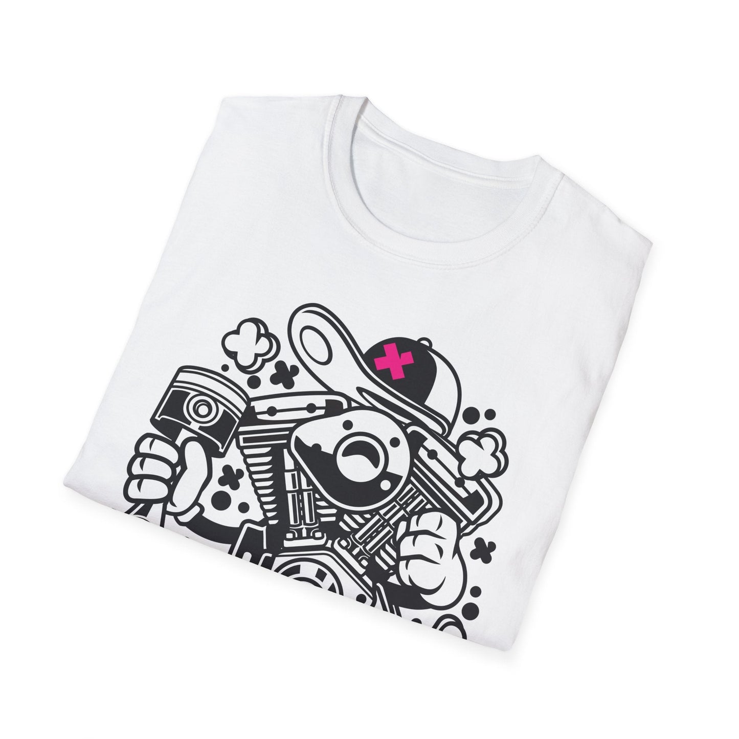 Cartoon T Shirt Animation Tee Funny Tee Unisex Gildan Softstyle 64000 100 Percent Cotton