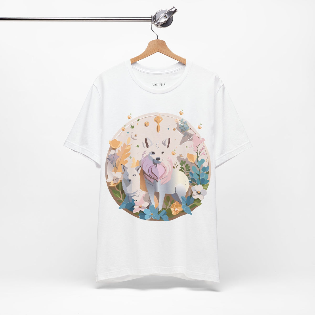 Medallion Graphic Unisex Cotton Bella+Canvas Tee with Art Design d56
