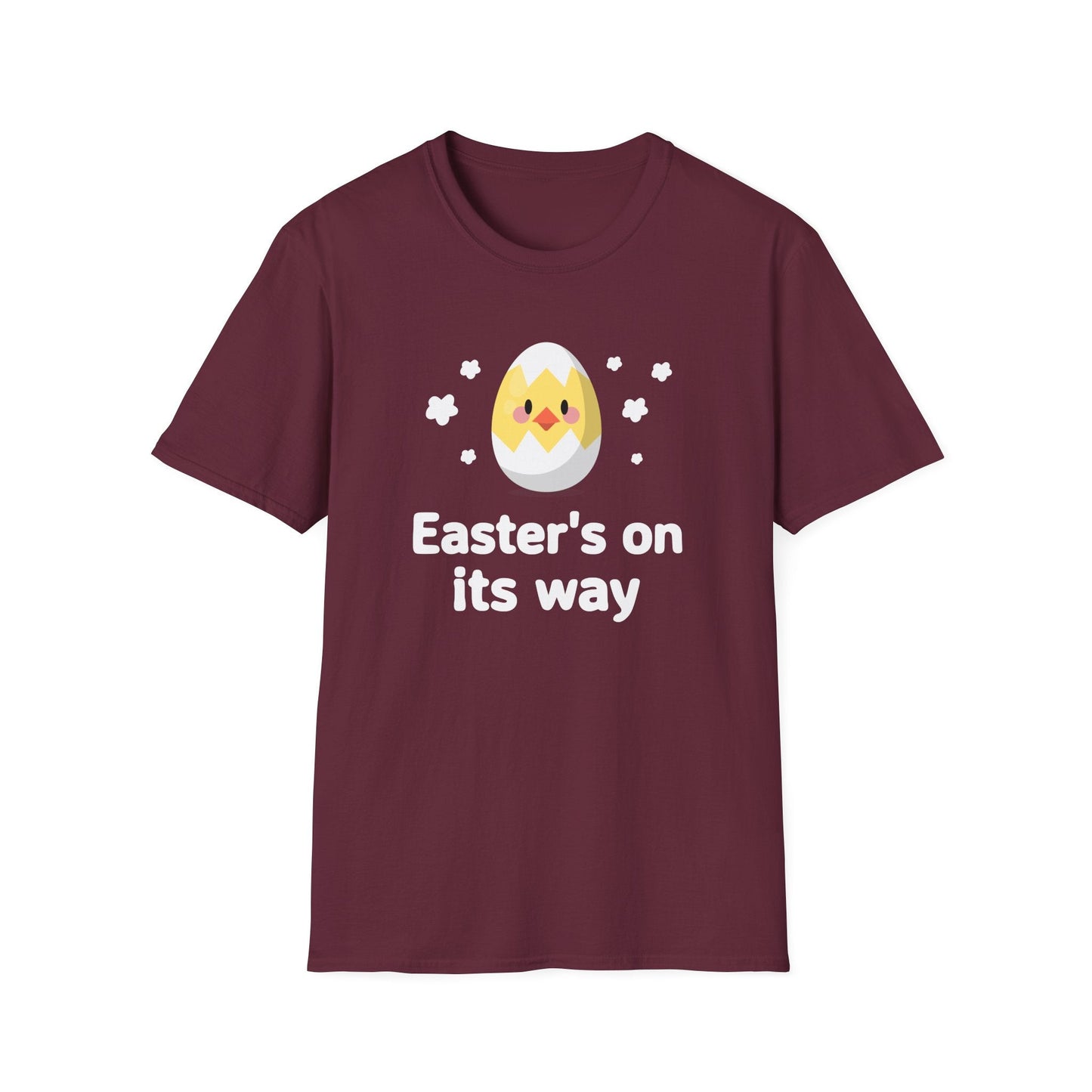 Easter Day T Shirt with Easter Design and Signature Print Unisex Gildan Softstyle Tee One Hundred Percent Cotton