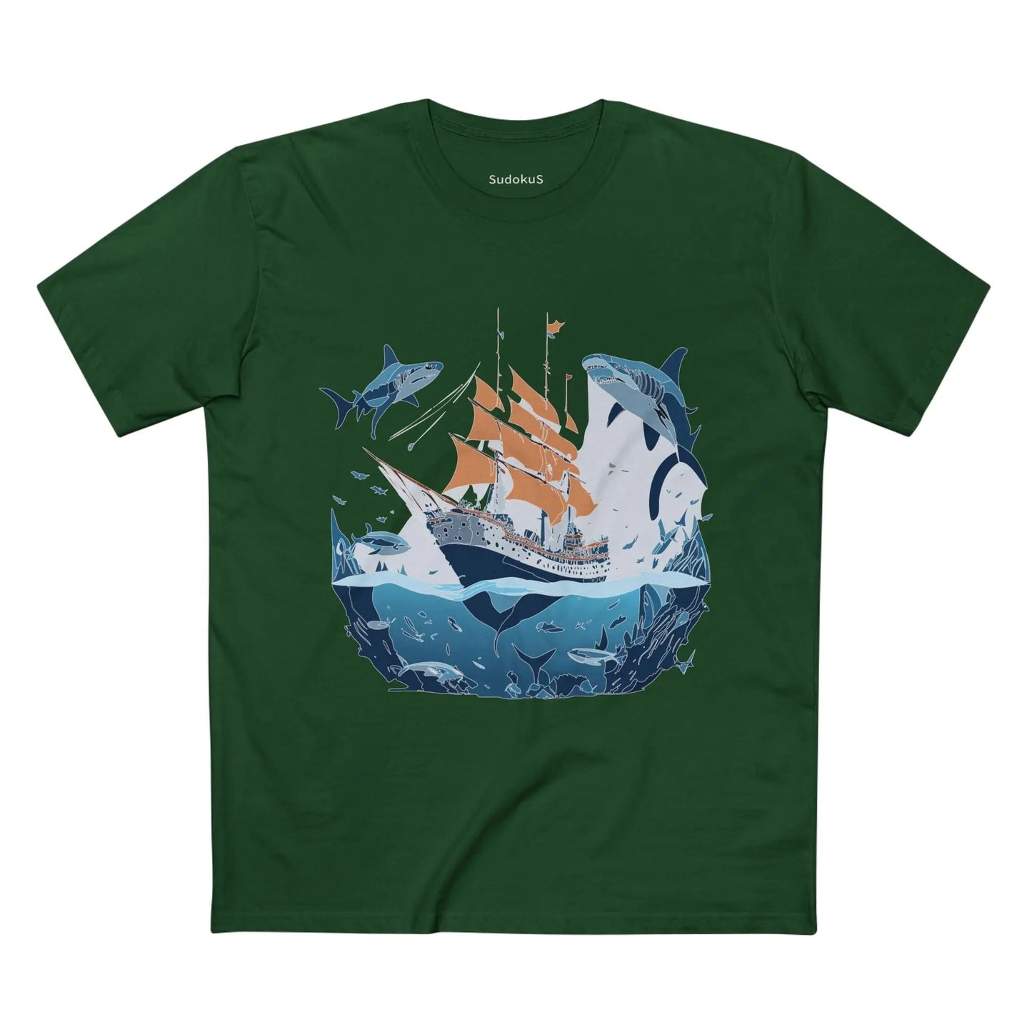 Ocean Coast Graphic Unisex 100 Cotton Staple Tee 33
